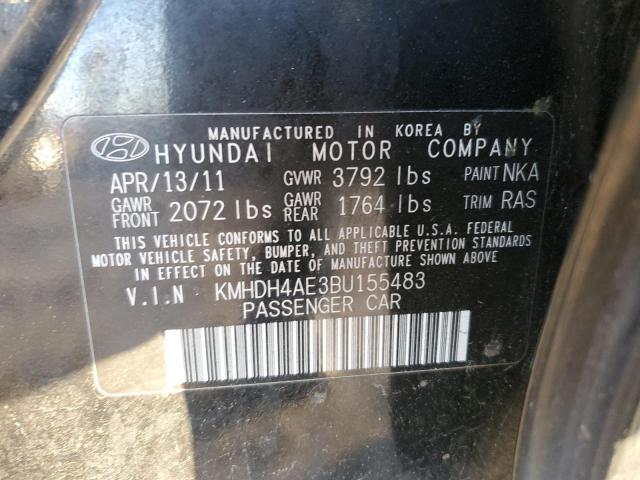 Photo 9 VIN: KMHDH4AE3BU155483 - HYUNDAI ELANTRA GL 