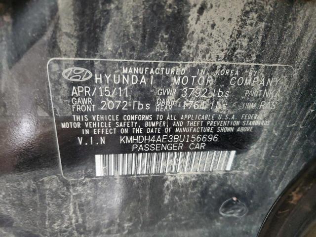 Photo 12 VIN: KMHDH4AE3BU156696 - HYUNDAI ELANTRA GL 