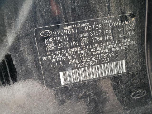 Photo 11 VIN: KMHDH4AE3BU158349 - HYUNDAI ELANTRA GL 