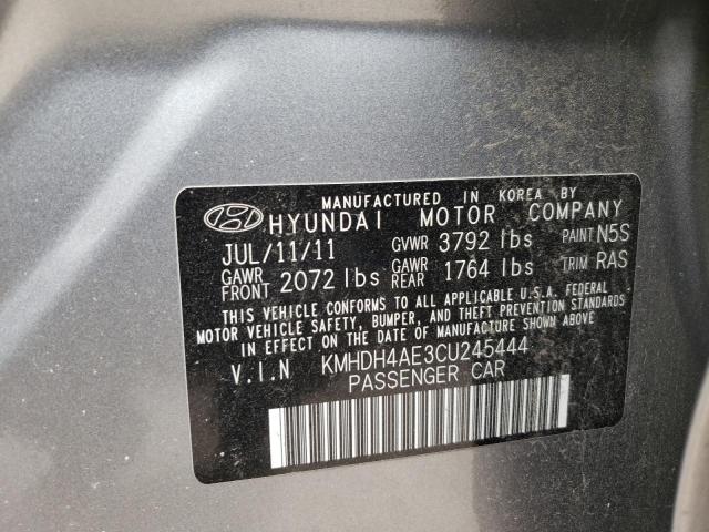 Photo 11 VIN: KMHDH4AE3CU245444 - HYUNDAI ELANTRA GL 