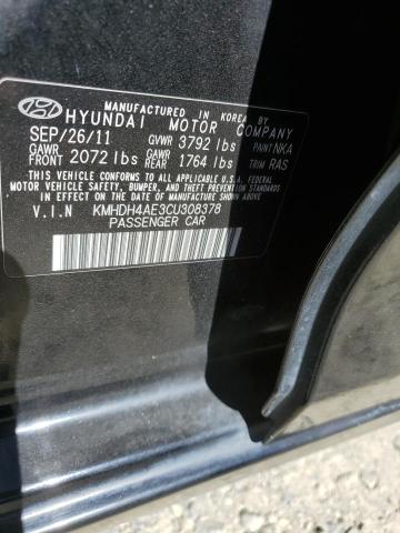 Photo 11 VIN: KMHDH4AE3CU308378 - HYUNDAI ELANTRA GL 