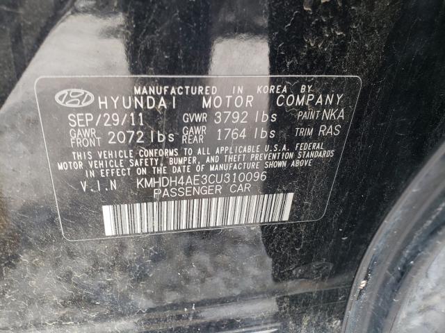 Photo 9 VIN: KMHDH4AE3CU310096 - HYUNDAI ELANTRA GL 