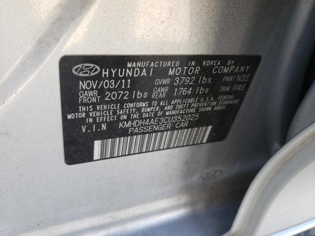 Photo 11 VIN: KMHDH4AE3CU352025 - HYUNDAI ELANTRA 