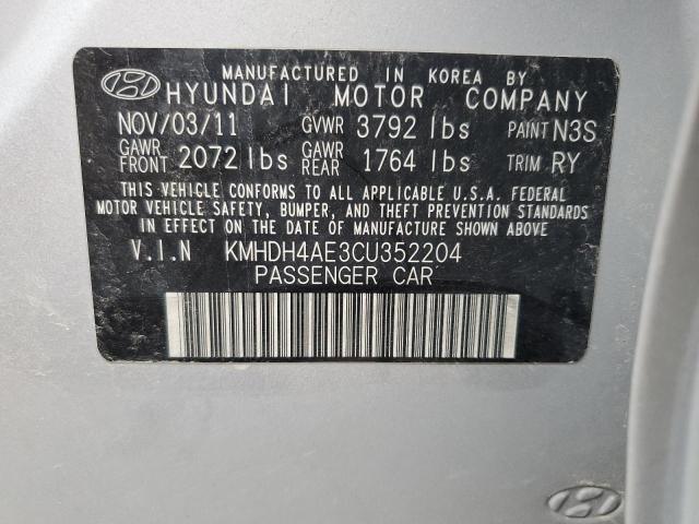 Photo 11 VIN: KMHDH4AE3CU352204 - HYUNDAI ELANTRA 