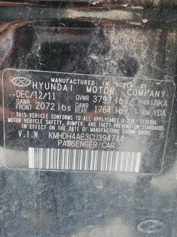 Photo 11 VIN: KMHDH4AE3CU394744 - HYUNDAI ELANTRA GL 