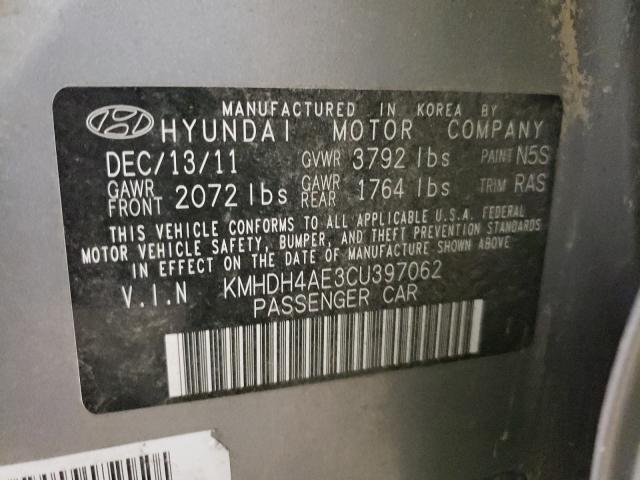 Photo 9 VIN: KMHDH4AE3CU397062 - HYUNDAI ELANTRA GL 