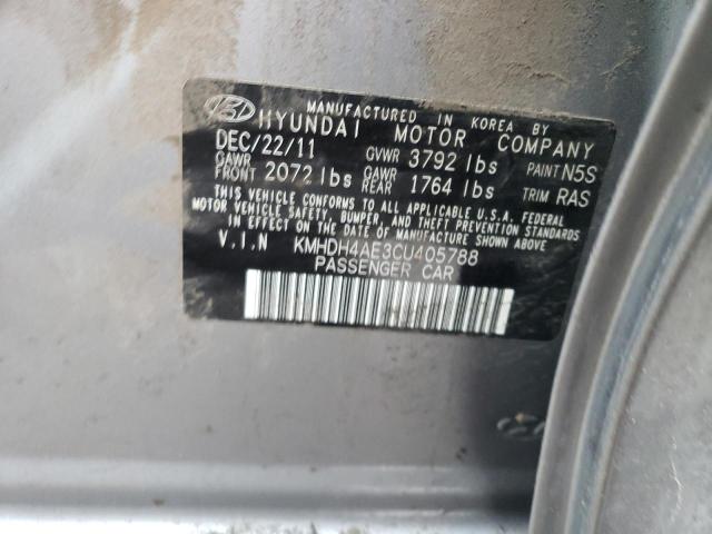 Photo 12 VIN: KMHDH4AE3CU405788 - HYUNDAI ELANTRA 