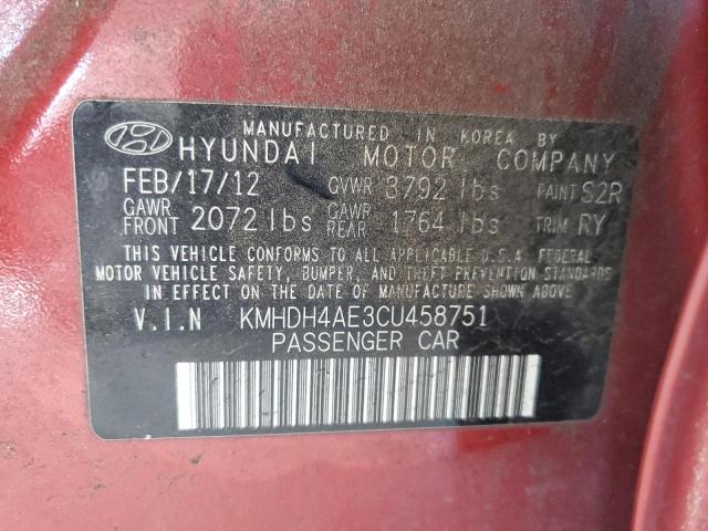 Photo 11 VIN: KMHDH4AE3CU458751 - HYUNDAI ELANTRA 