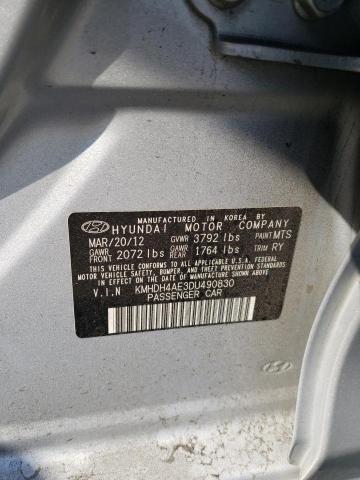 Photo 11 VIN: KMHDH4AE3DU490830 - HYUNDAI ELANTRA 