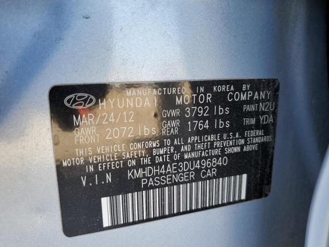 Photo 11 VIN: KMHDH4AE3DU496840 - HYUNDAI ELANTRA 