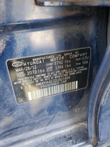 Photo 11 VIN: KMHDH4AE3DU501695 - HYUNDAI ELANTRA 