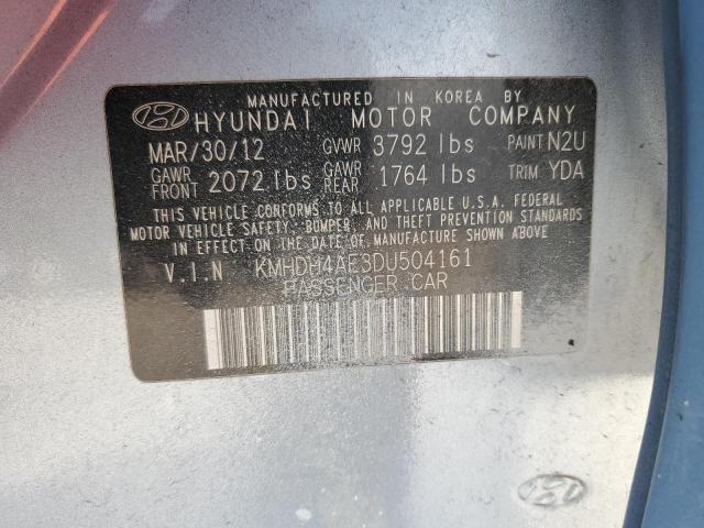 Photo 11 VIN: KMHDH4AE3DU504161 - HYUNDAI ELANTRA GL 