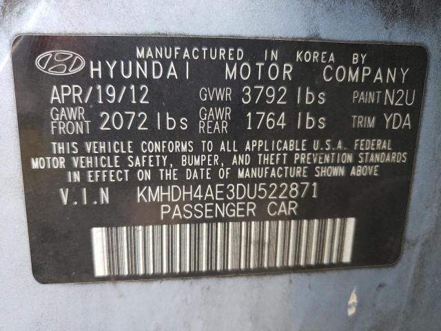 Photo 11 VIN: KMHDH4AE3DU522871 - HYUNDAI ELANTRA 