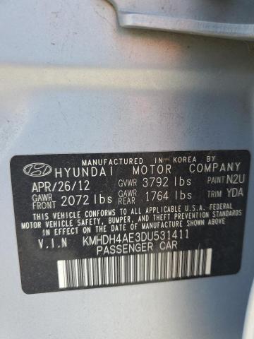 Photo 11 VIN: KMHDH4AE3DU531411 - HYUNDAI ELANTRA 