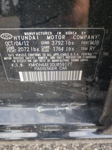 Photo 9 VIN: KMHDH4AE3DU659177 - HYUNDAI ELANTRA GL 