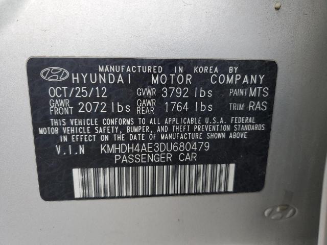 Photo 11 VIN: KMHDH4AE3DU680479 - HYUNDAI ELANTRA GL 