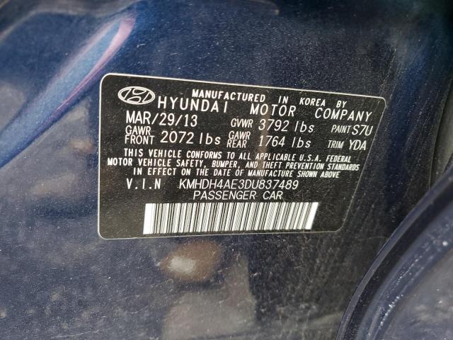 Photo 11 VIN: KMHDH4AE3DU837489 - HYUNDAI ELANTRA GL 