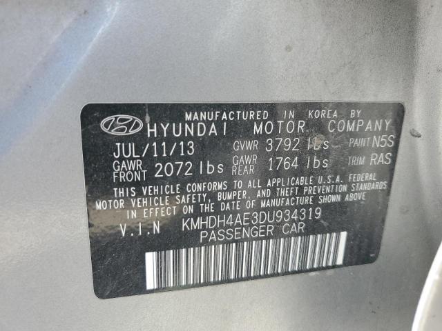 Photo 11 VIN: KMHDH4AE3DU934319 - HYUNDAI ELANTRA GL 