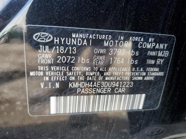 Photo 11 VIN: KMHDH4AE3DU941223 - HYUNDAI ELANTRA GL 