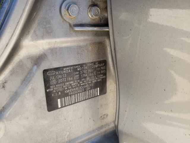 Photo 9 VIN: KMHDH4AE3DU948169 - HYUNDAI ELANTRA GL 