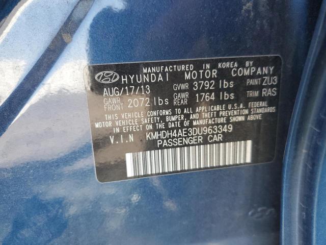 Photo 11 VIN: KMHDH4AE3DU963349 - HYUNDAI ELANTRA GL 