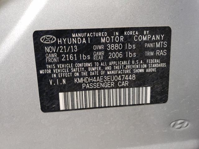 Photo 9 VIN: KMHDH4AE3EU047448 - HYUNDAI ELANTRA SE 