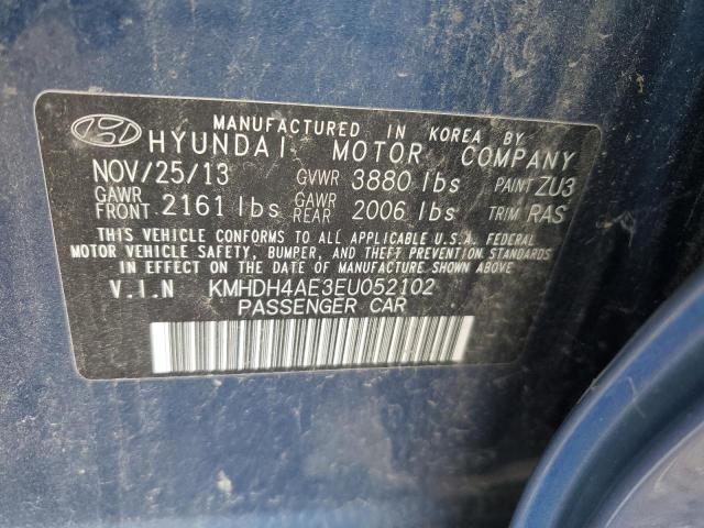 Photo 11 VIN: KMHDH4AE3EU052102 - HYUNDAI ELANTRA SE 