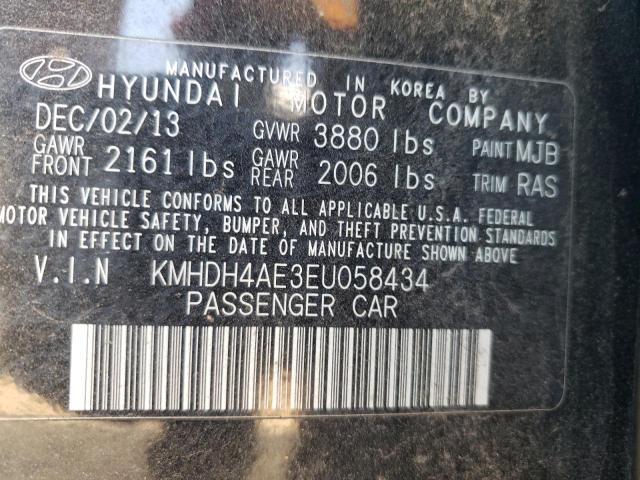 Photo 11 VIN: KMHDH4AE3EU058434 - HYUNDAI ELANTRA SE 