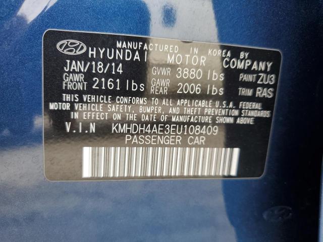 Photo 12 VIN: KMHDH4AE3EU108409 - HYUNDAI ELANTRA SE 