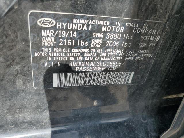 Photo 12 VIN: KMHDH4AE3EU166567 - HYUNDAI ELANTRA SE 