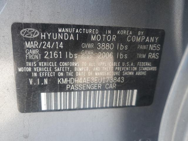 Photo 12 VIN: KMHDH4AE3EU173843 - HYUNDAI ELANTRA 