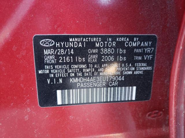 Photo 9 VIN: KMHDH4AE3EU179044 - HYUNDAI ELANTRA SE 