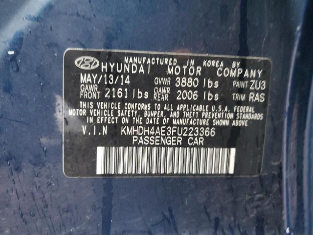 Photo 11 VIN: KMHDH4AE3FU223366 - HYUNDAI ELANTRA 