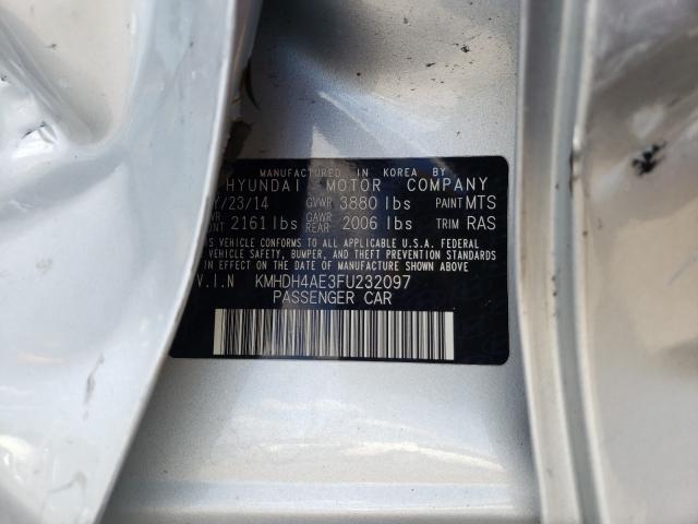 Photo 9 VIN: KMHDH4AE3FU232097 - HYUNDAI ELANTRA SE 