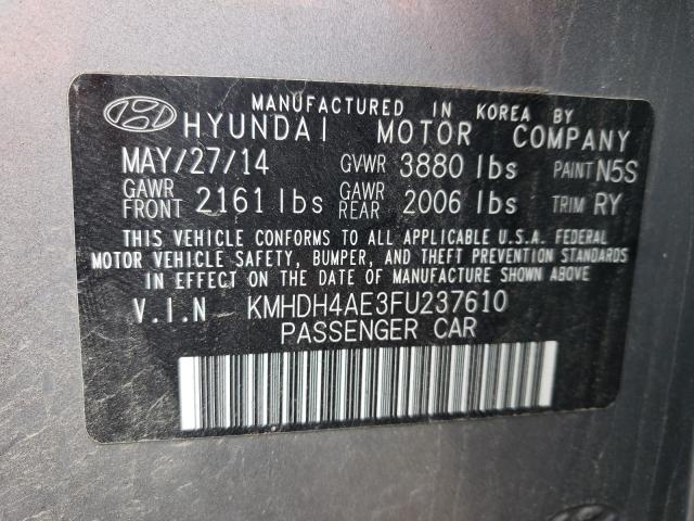 Photo 11 VIN: KMHDH4AE3FU237610 - HYUNDAI ELANTRA 