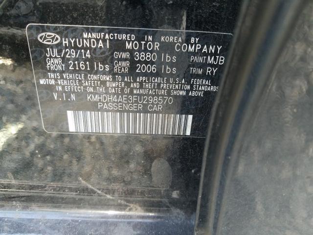 Photo 9 VIN: KMHDH4AE3FU298570 - HYUNDAI ELANTRA SE 