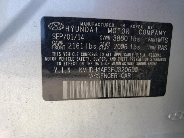 Photo 11 VIN: KMHDH4AE3FU320650 - HYUNDAI ELANTRA SE 