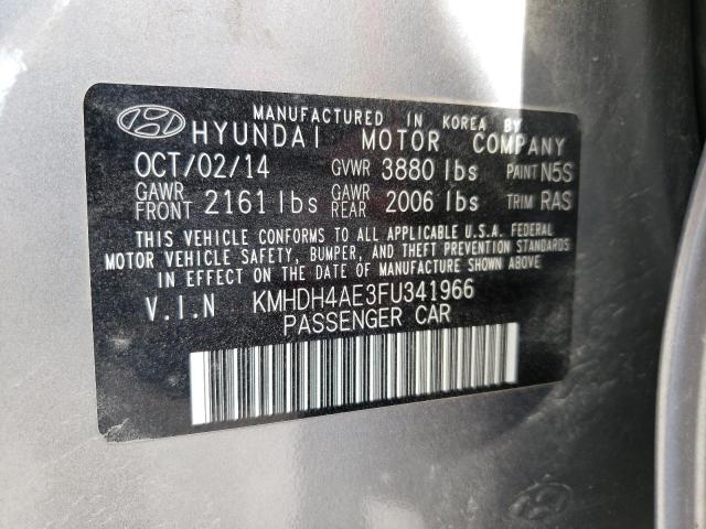 Photo 9 VIN: KMHDH4AE3FU341966 - HYUNDAI ELANTRA SE 