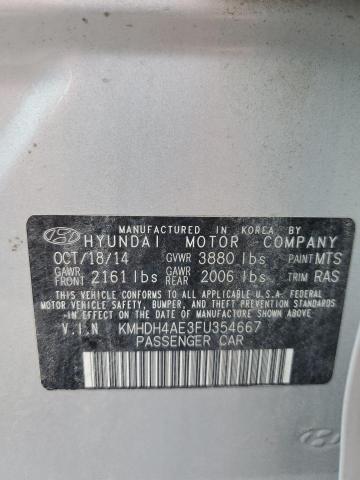 Photo 11 VIN: KMHDH4AE3FU354667 - HYUNDAI ELANTRA SE 