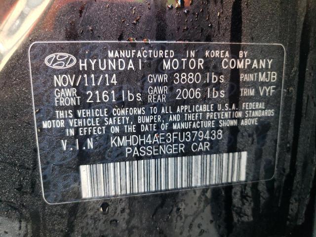 Photo 11 VIN: KMHDH4AE3FU379438 - HYUNDAI ELANTRA 