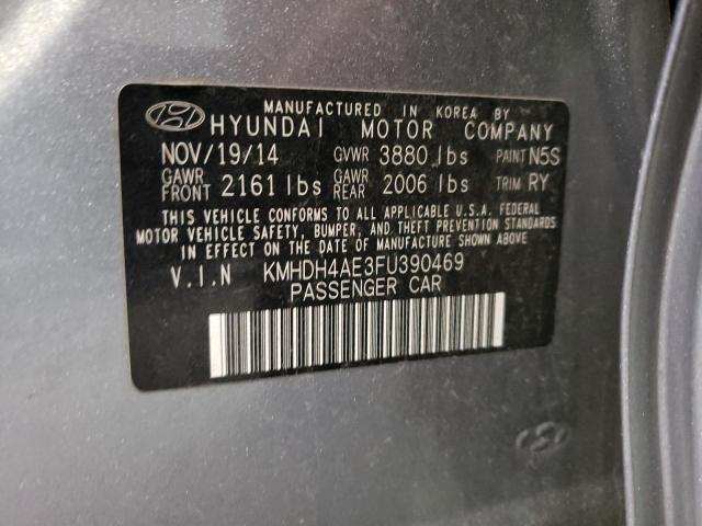 Photo 11 VIN: KMHDH4AE3FU390469 - HYUNDAI ELANTRA 