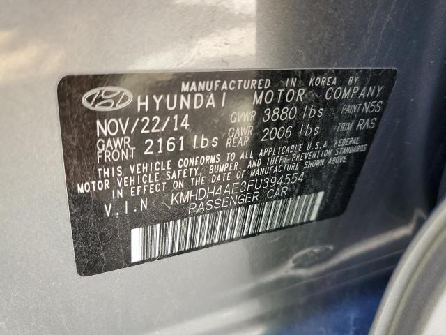 Photo 11 VIN: KMHDH4AE3FU394554 - HYUNDAI ELANTRA SE 