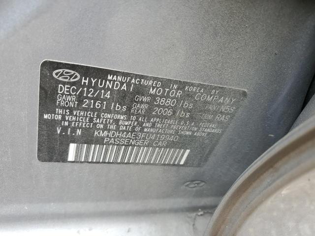 Photo 11 VIN: KMHDH4AE3FU419940 - HYUNDAI ELANTRA SE 