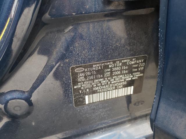 Photo 9 VIN: KMHDH4AE3FU454493 - HYUNDAI ELANTRA SE 