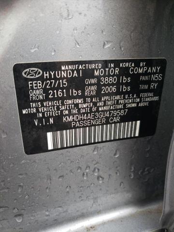 Photo 11 VIN: KMHDH4AE3GU479587 - HYUNDAI ELANTRA SE 