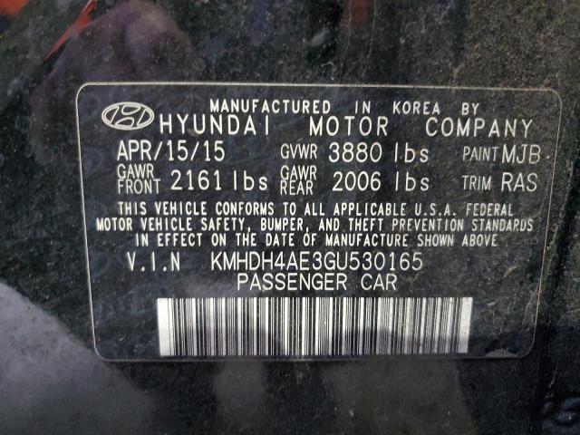 Photo 9 VIN: KMHDH4AE3GU530165 - HYUNDAI ELANTRA SE 