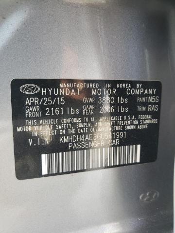 Photo 9 VIN: KMHDH4AE3GU541991 - HYUNDAI ELANTRA SE 