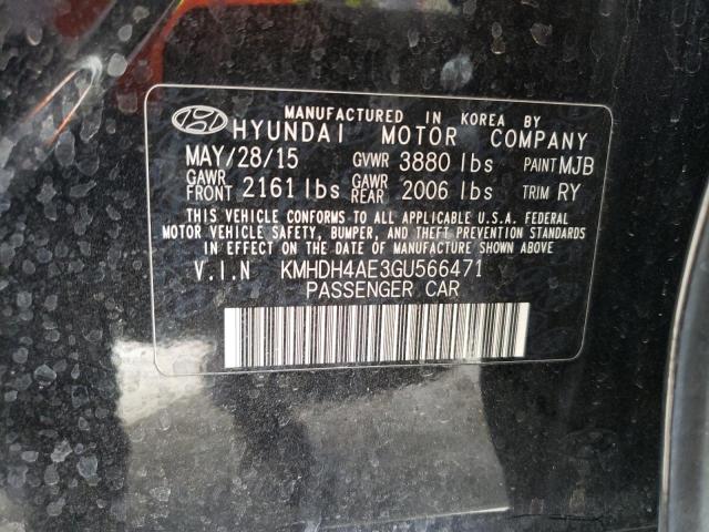 Photo 11 VIN: KMHDH4AE3GU566471 - HYUNDAI ELANTRA 