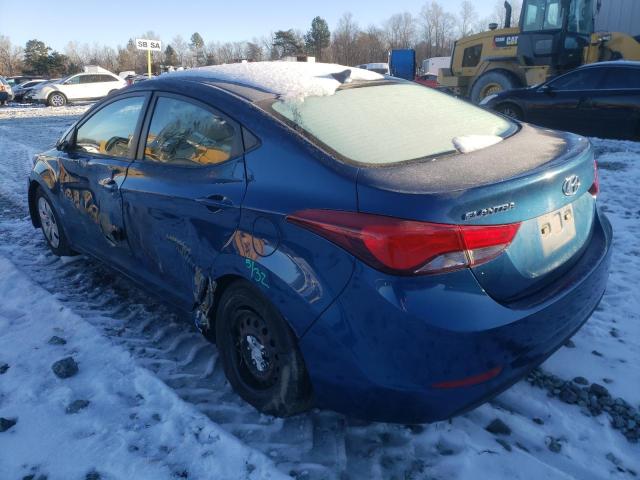 Photo 2 VIN: KMHDH4AE3GU623185 - HYUNDAI ELANTRA SE 