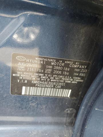 Photo 11 VIN: KMHDH4AE3GU633831 - HYUNDAI ELANTRA SE 